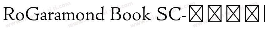 RoGaramond Book SC字体转换